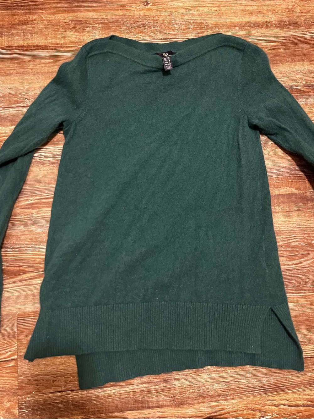Lands' End Forest Green cashmere  Sweater